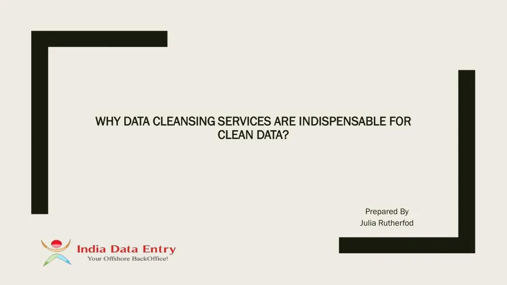 why data cleansing services are indispensable for clean data