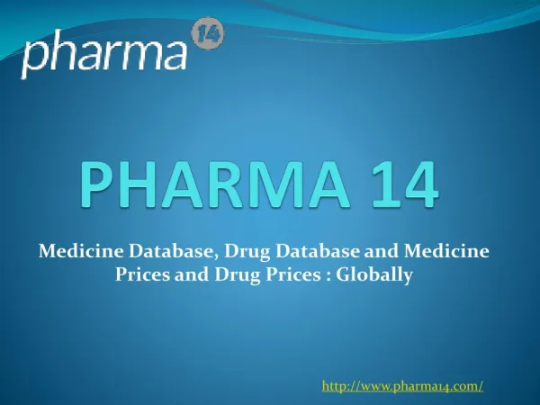 Global Medicine Database / Drug Database with Drug prices and Medicine Prices