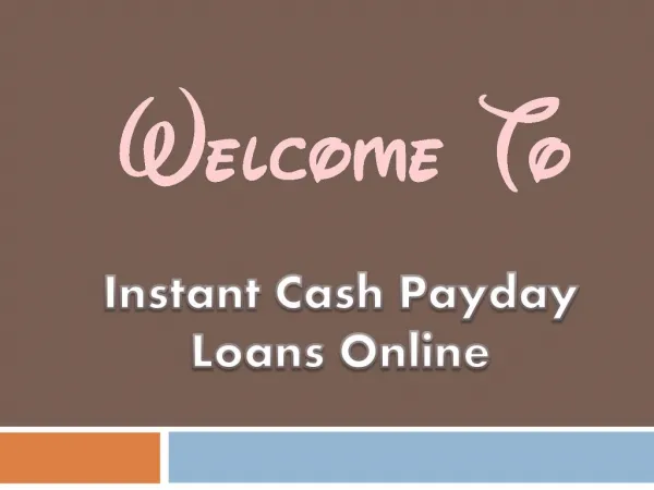 Instant Cash Payday Loans – Get Short Term Financial Solution For Cash Crunch!
