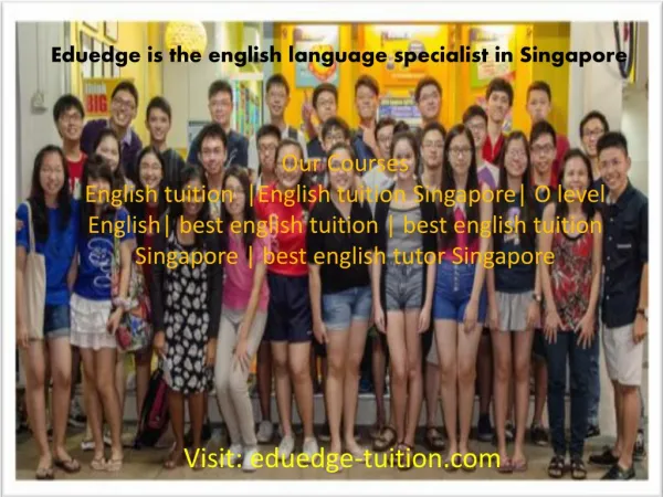 Eduedge English Tuition Singapore