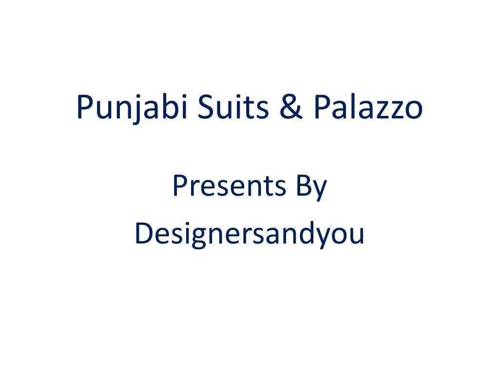 punjabi suits palazzo