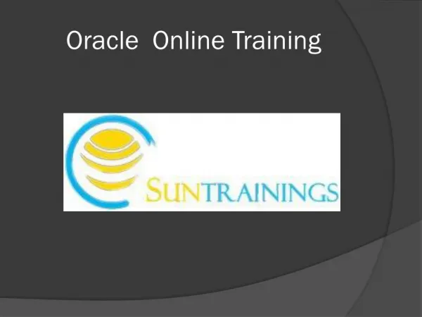 Oracle DBA Online Training | Online Oracle DBA Training in Hyderabad,UK,USA,CANADA