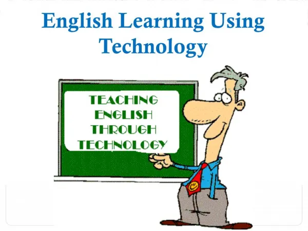 English Learning Using Technology - EdTechReview™ (ETR)