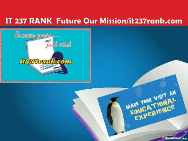 IT 237 RANK Future Our Mission/it237rank.com