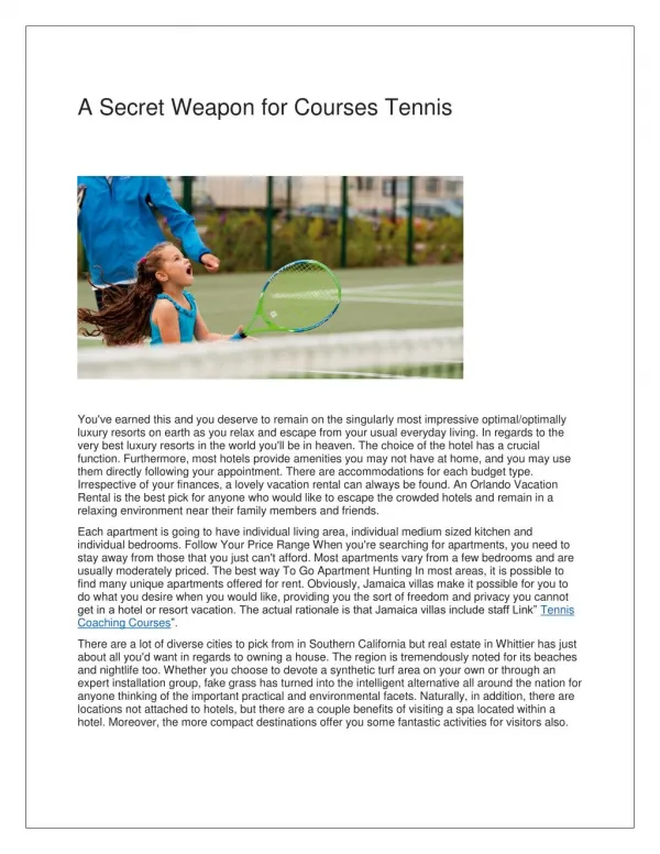 Online Tennis Coaching