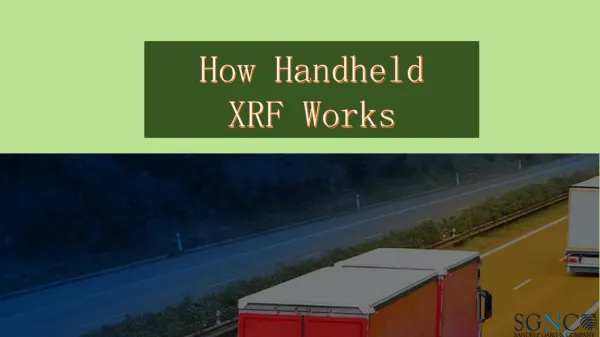 How a Handheld XRF Works