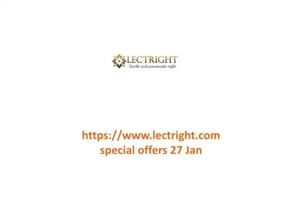 www.lectright.com special offers 27 Jan