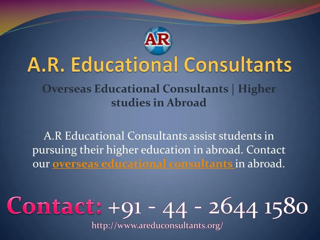 a r educational consultants