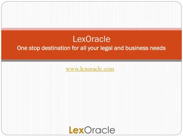 LexOracle: One Stop Destination For All Legal Business Needs