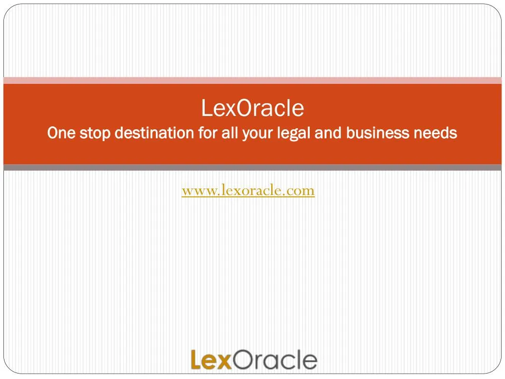 lexoracle one stop destination for all your legal and business needs