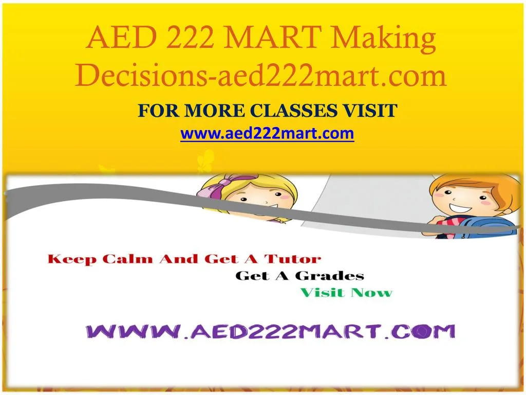 aed 222 mart making decisions aed222mart com