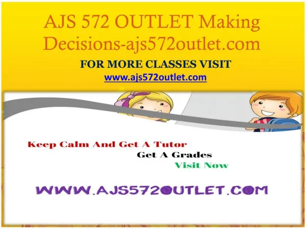 AJS 572 OUTLET Making Decisions-ajs572outlet.com