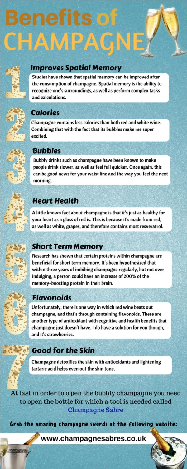 Know about the Benefits of Champagne