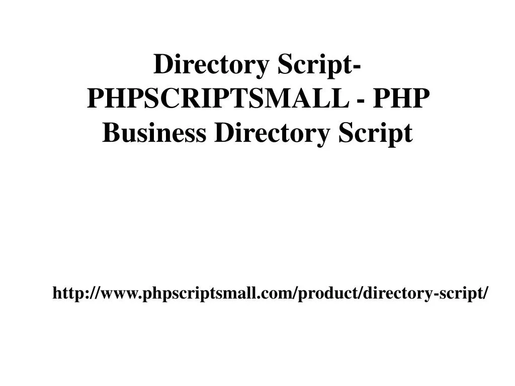 directory script phpscriptsmall php business directory script