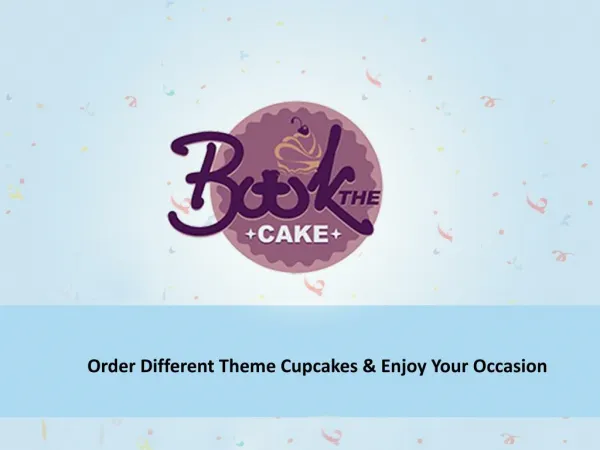 Order different theme cupcake & enjoy your special occasion