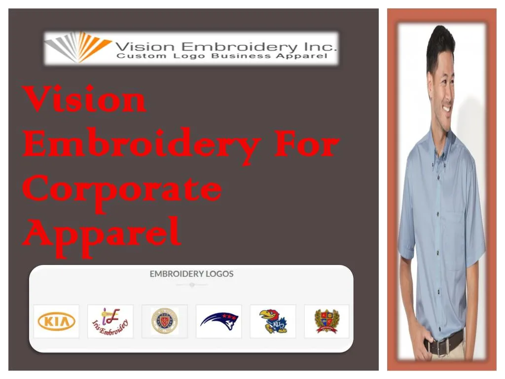 vision embroidery for corporate apparel