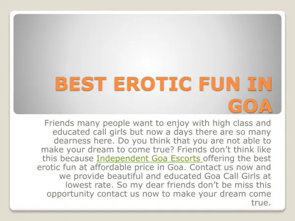 Romantic fun in Goa