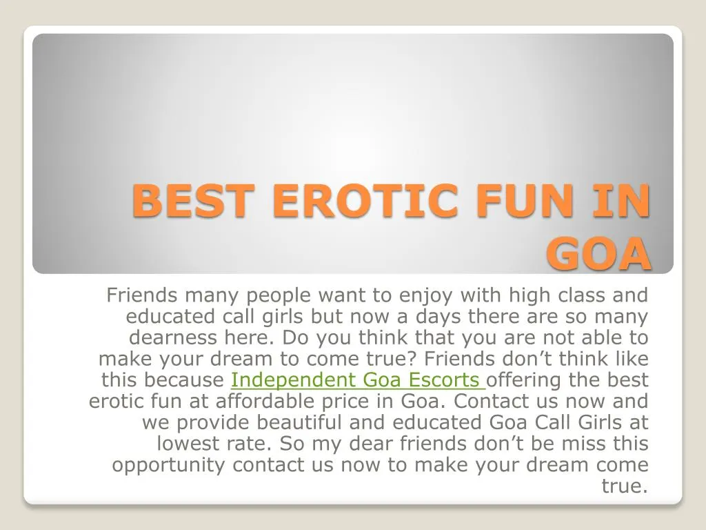 best erotic fun in goa