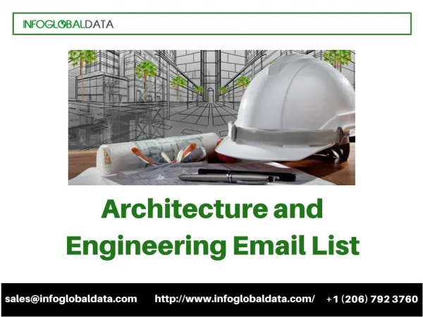 Architecture and Engineering Email List