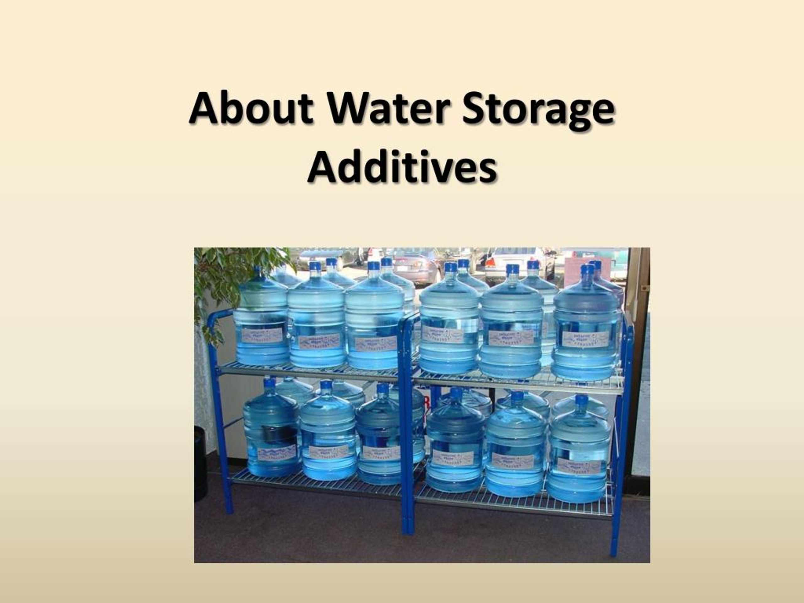 PPT - About Water Storage Additives PowerPoint Presentation, free ...