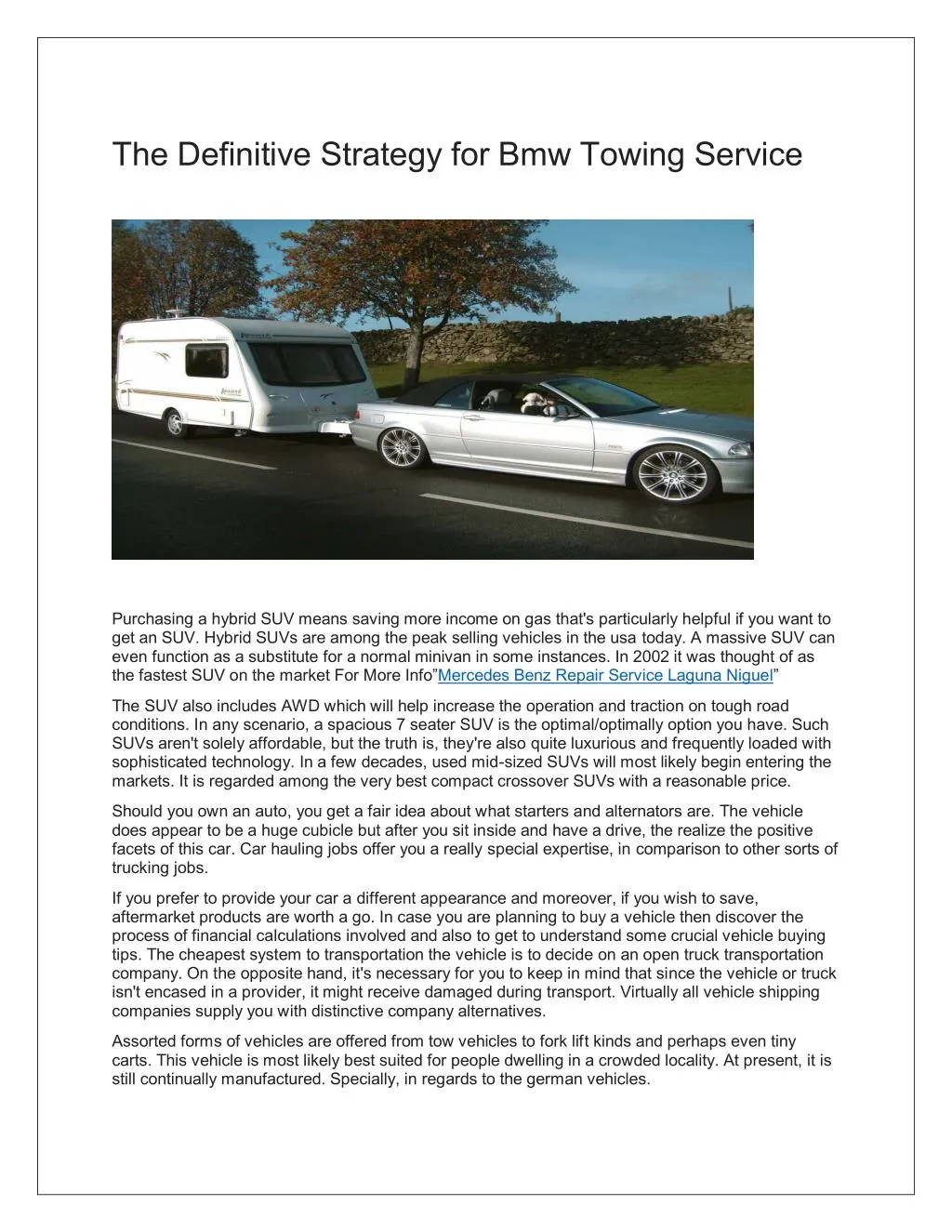 the definitive strategy for bmw towing s