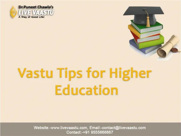 Vastu tips for higher education