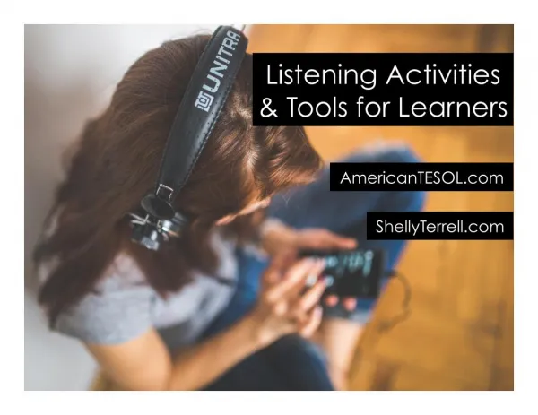 Listening Activities and Tools for Language Learners