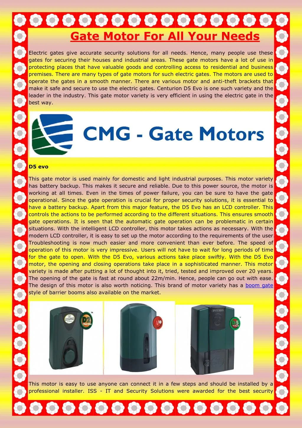 gate motor for all your needs