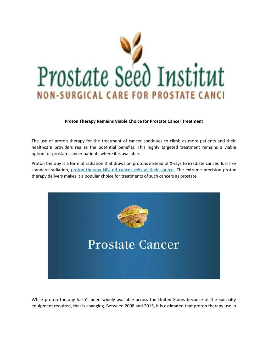proton therapy remains viable choice for prostate
