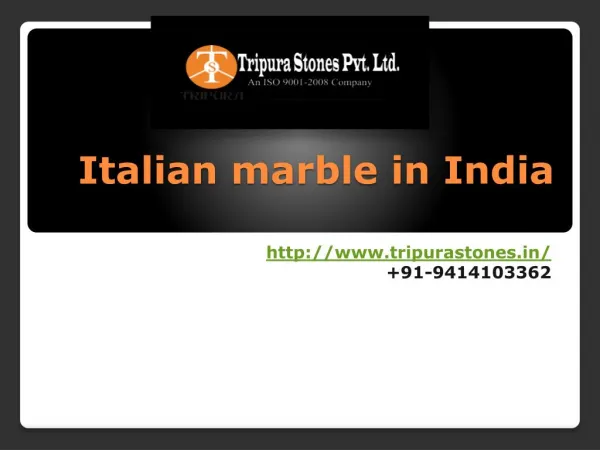 Italian marble in India