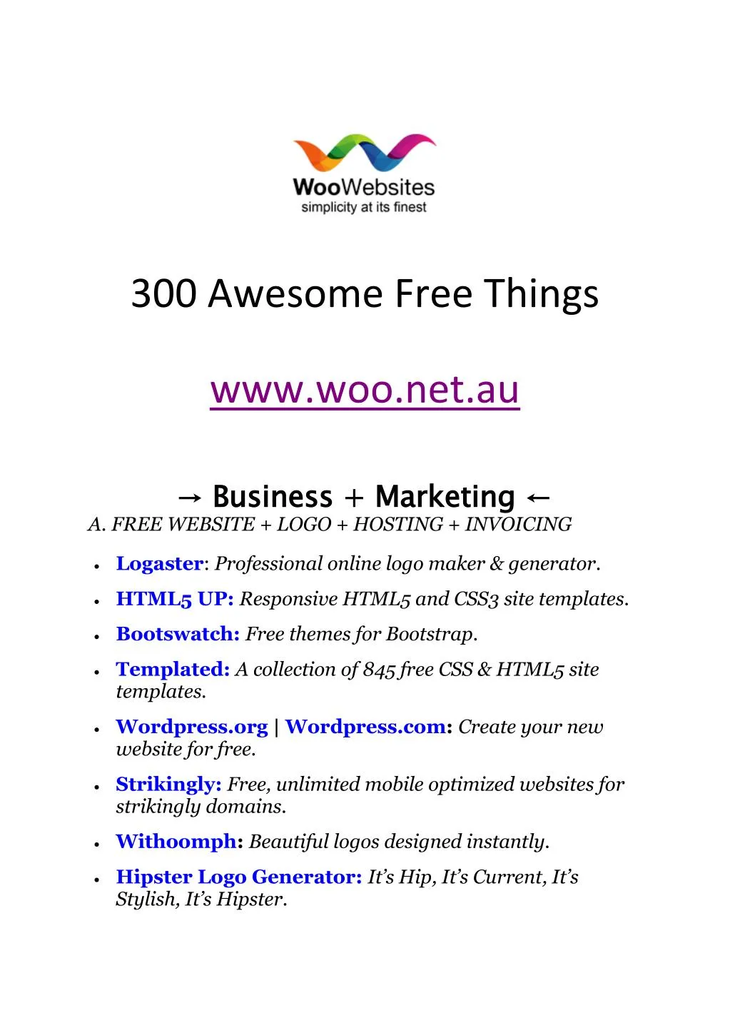 300 awesome free things