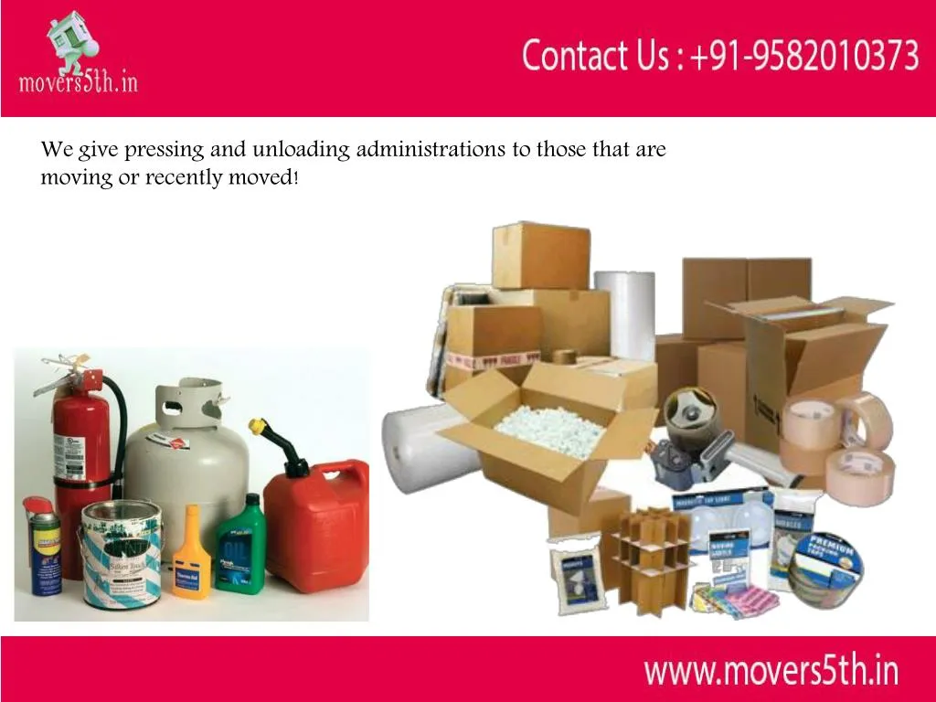 we give pressing and unloading administrations
