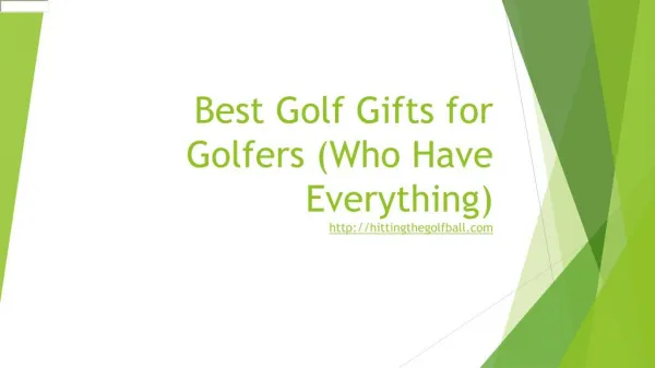 best golf gifts