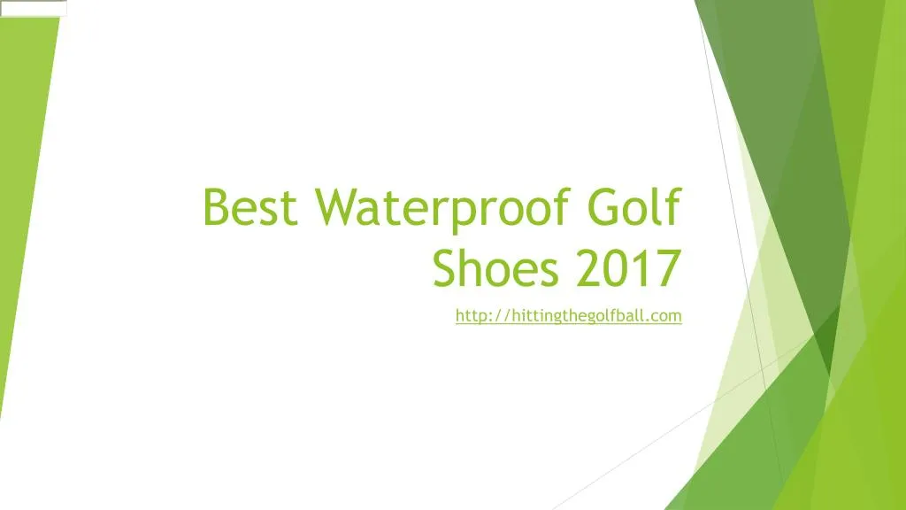 best waterproof golf shoes 2017
