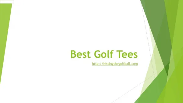 Best Golf Tees