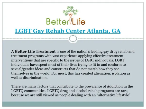 LGBTQ Treatment Atlanta