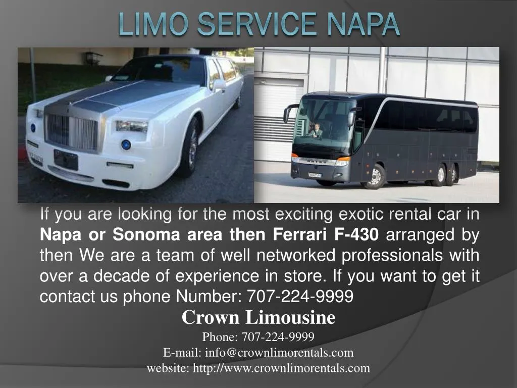 limo service napa