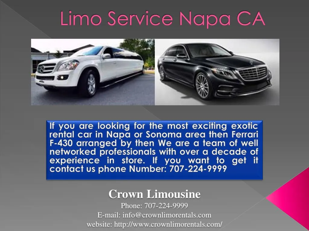 limo service napa ca