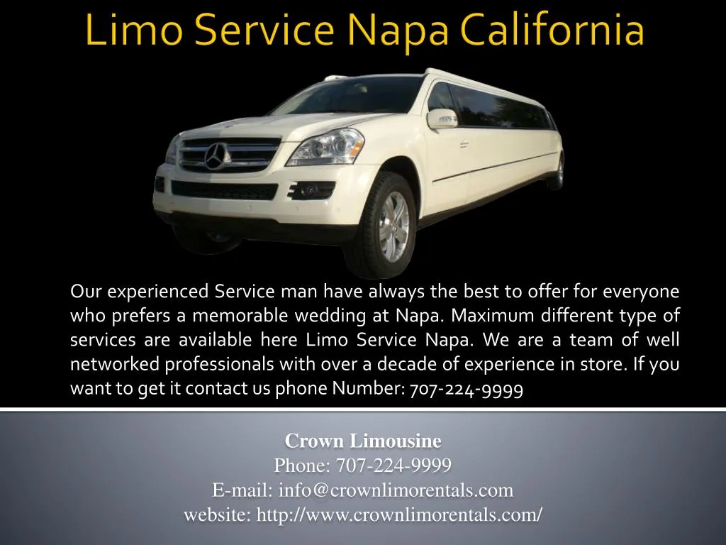 limo service napa california