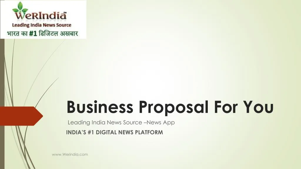 business proposal for you