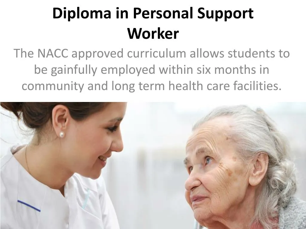 diploma in personal support worker