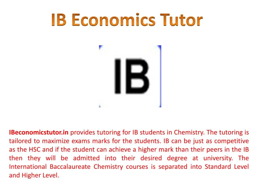 ib economics tutor