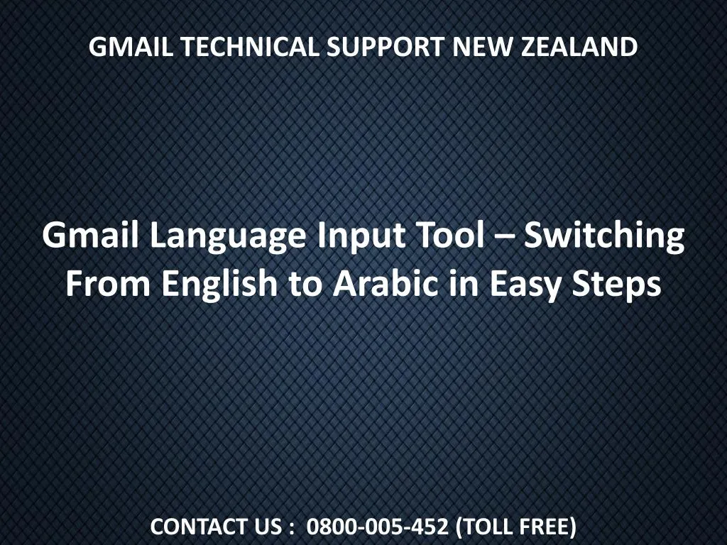 gmail technical support new zealand