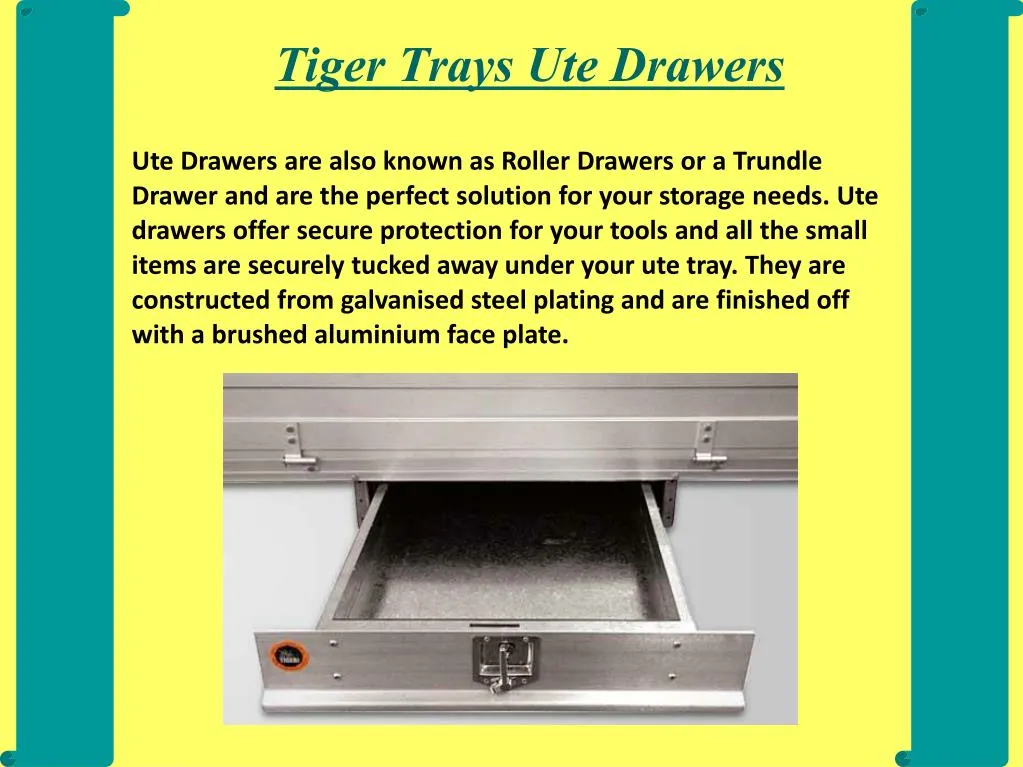 tiger trays ute drawers