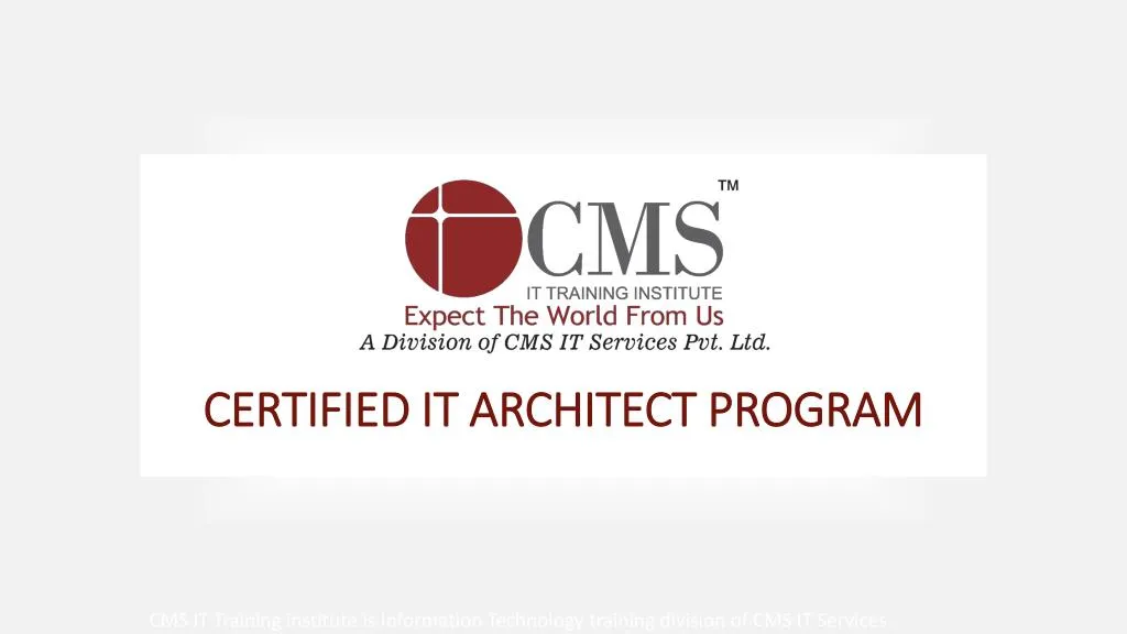 certified it architect program