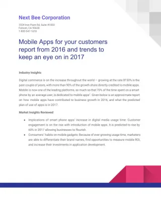Mobile Apps for Your Customers - slide 1