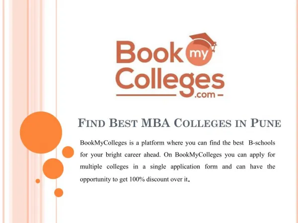 Find Best MBA Colleges in Pune