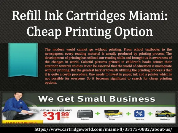 Refill Ink Cartridges Miami