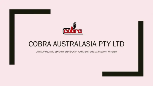 Buy best Car security system in Sydney