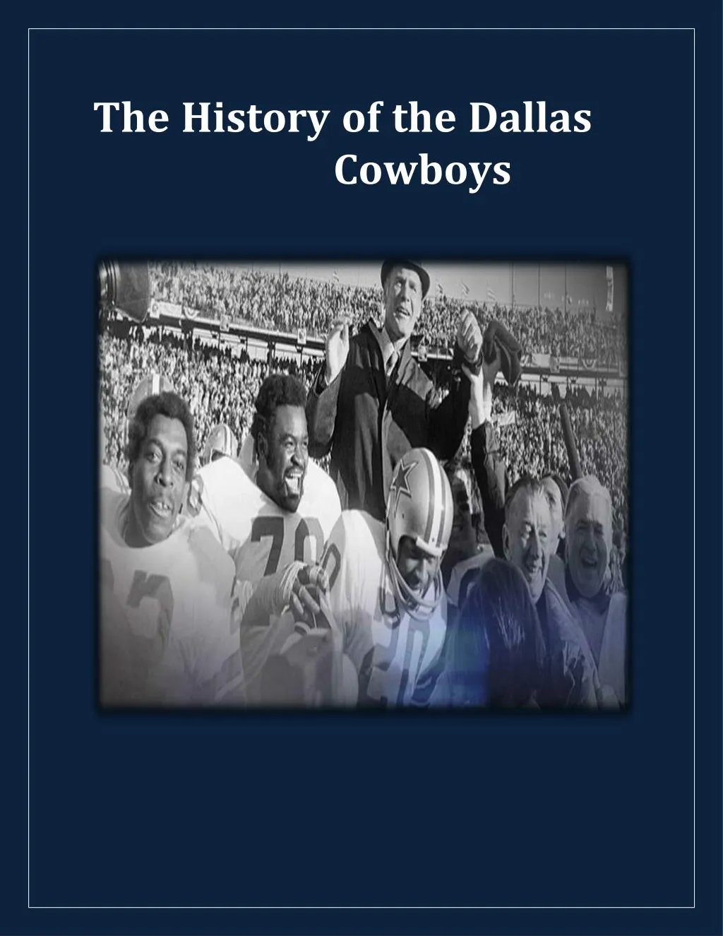 the history of the dallas cowboys